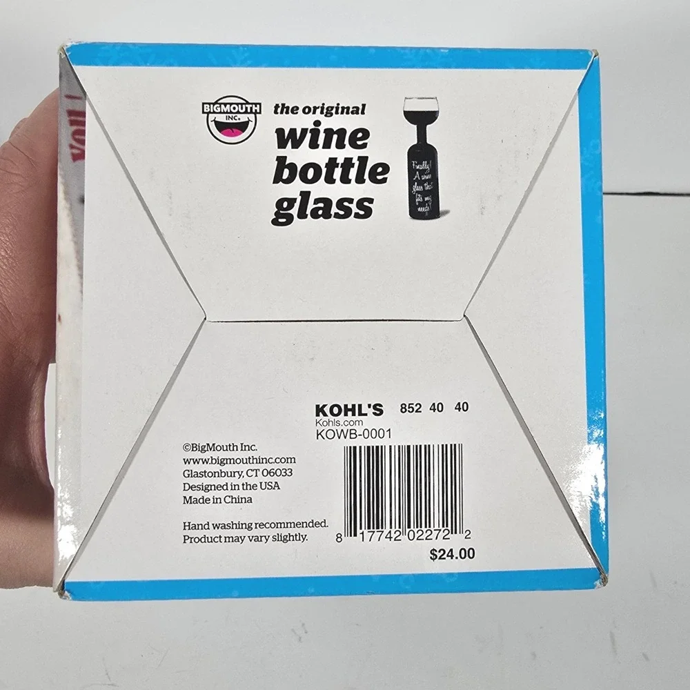 BigMouth Inc The Original Wine Bottle Glass‎ Holds a Full Bottle Novelty Gift